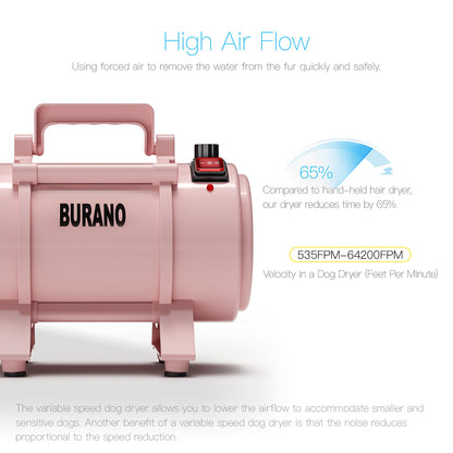 Burano Dog Dryer Pink