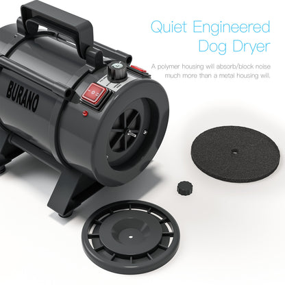 Burano Dog Dryer Black